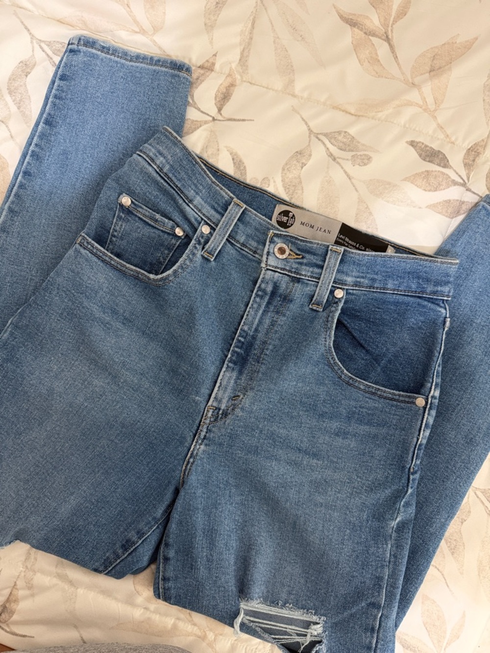 Levi's High-Rise Ripped Jeans